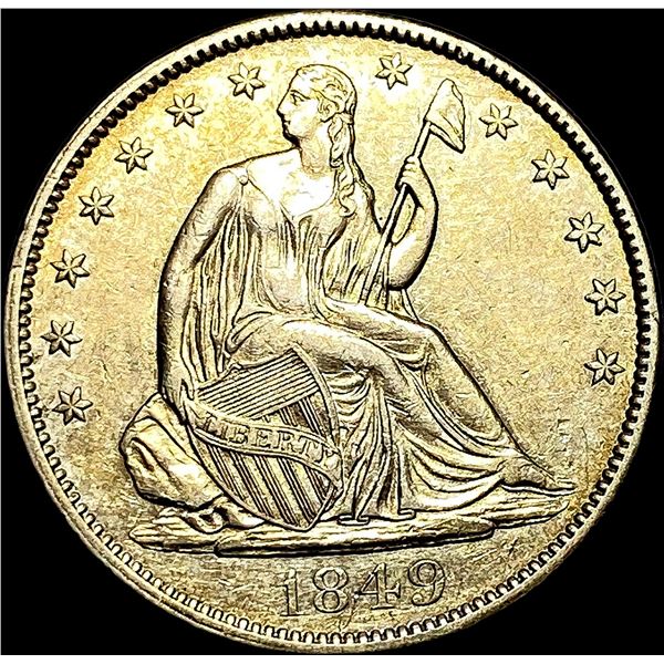 1849 Seated Liberty Half Dollar CLOSELY UNCIRCULATED