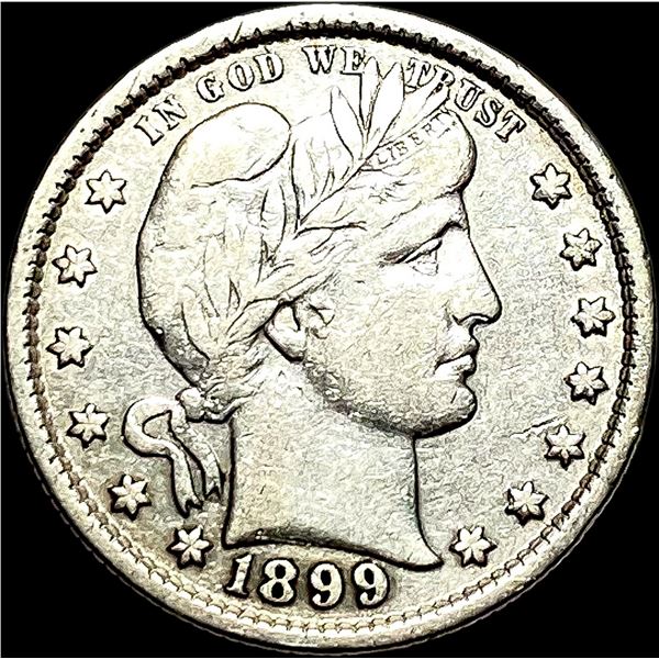 1899 Silver Barber Quarter NEARLY UNCIRCULATED