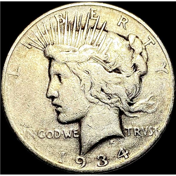 1934 Peace Silver Dollar ABOUT UNCIRCULATED