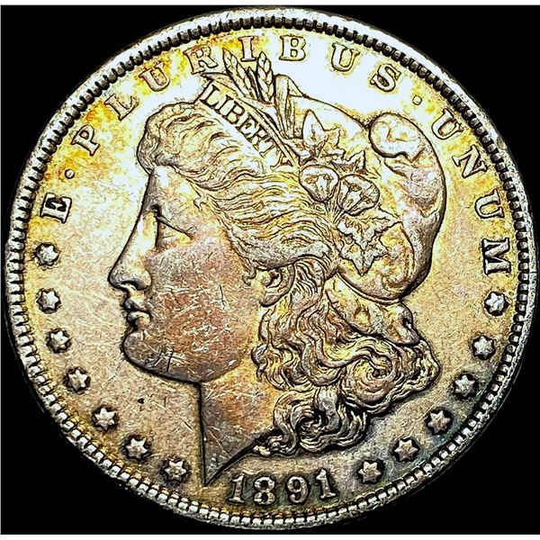 1891 Silver Morgan Dollar CHOICE AU