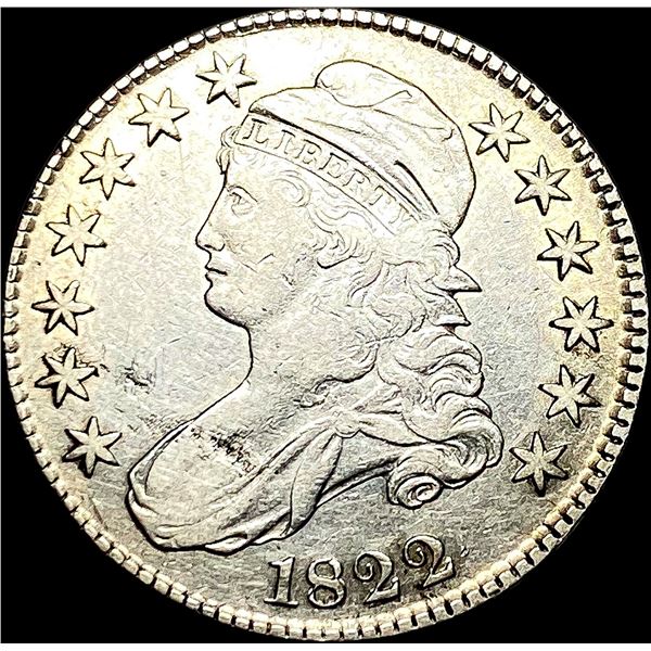 1822 Capped Bust Half Dollar NEARLY UNCIRCULATED