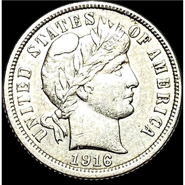 1916 Silver Barber Dime CLOSELY UNCIRCULATED