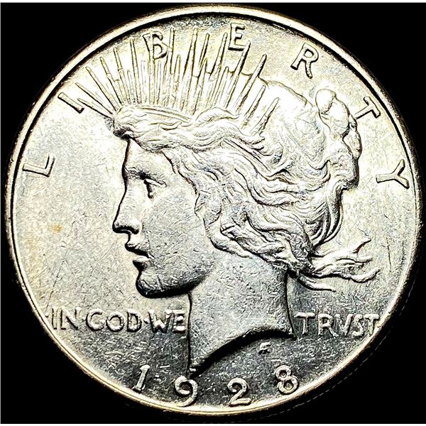 1928 Silver Peace Dollar CLOSELY UNCIRCULATED