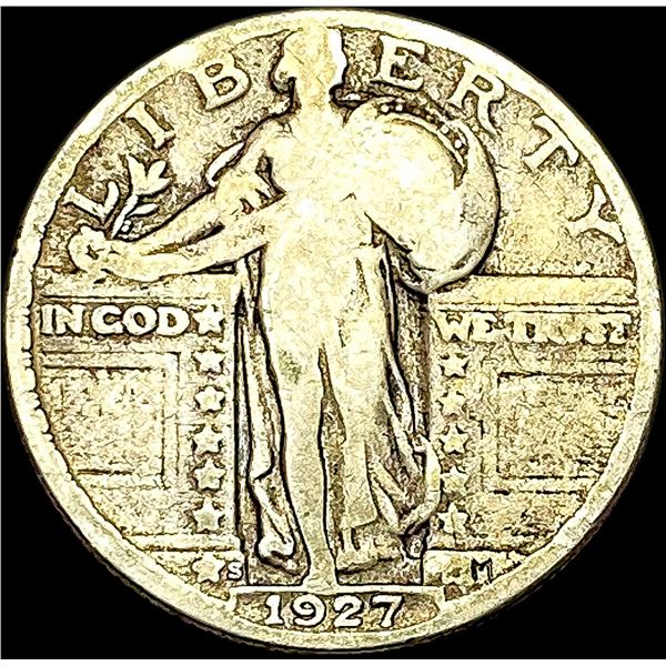 1927-S Silver Standing Liberty Quarter NICELY CIRCULATED