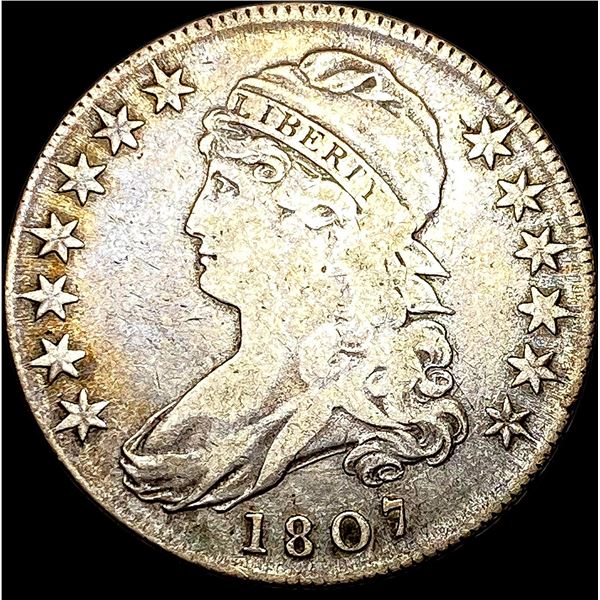 1807 Capped Bust Half Dollar LIGHTLY CIRCULATED