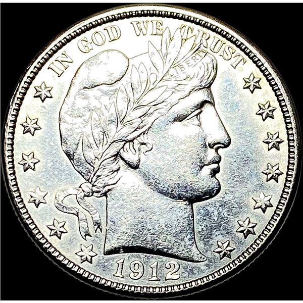 1912-D Silver Half Dollar Barber CLOSELY UNCIRCULATED