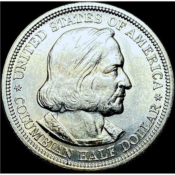 1893 Silver Columbian Half Dollar CHOICE AU