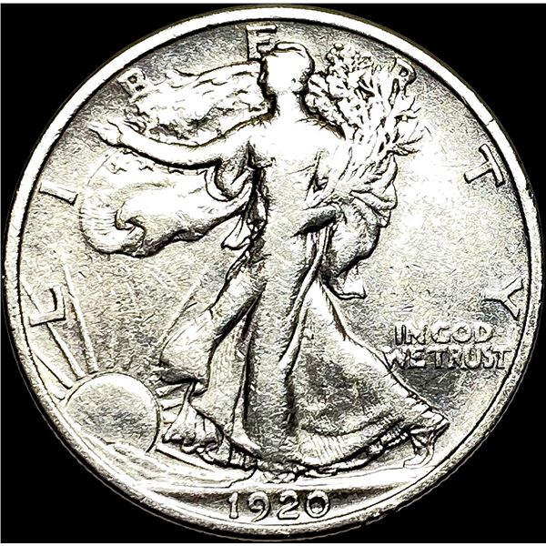 1920 Silver Half Dollar (Walking Liberty) LIGHTLY CIRCULATED