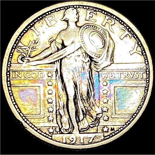 1917 Type 1 Standing Liberty Quarter LIGHTLY CIRCULATED