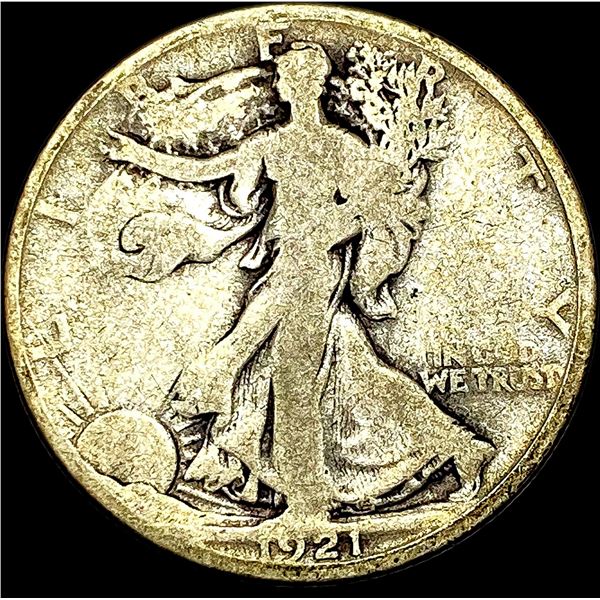 1921-D Silver Walking Liberty Half Dollar NICELY CIRCULATED
