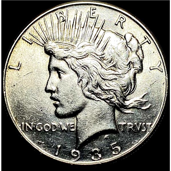 1935 Silver Peace Dollar CLOSELY UNCIRCULATED
