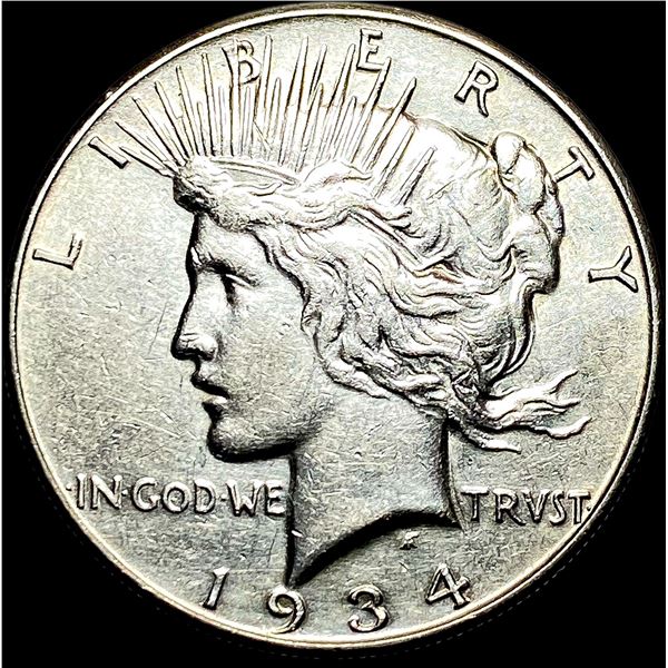 1934 Silver Peace Dollar CLOSELY UNCIRCULATED