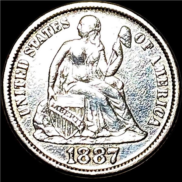 1887 Seated Liberty Dime HIGH GRADE