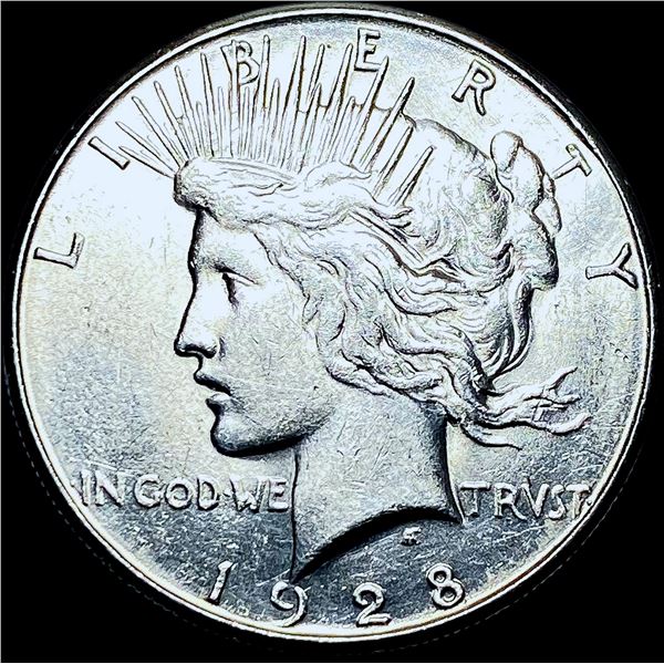 1928 Silver Peace Dollar CHOICE AU