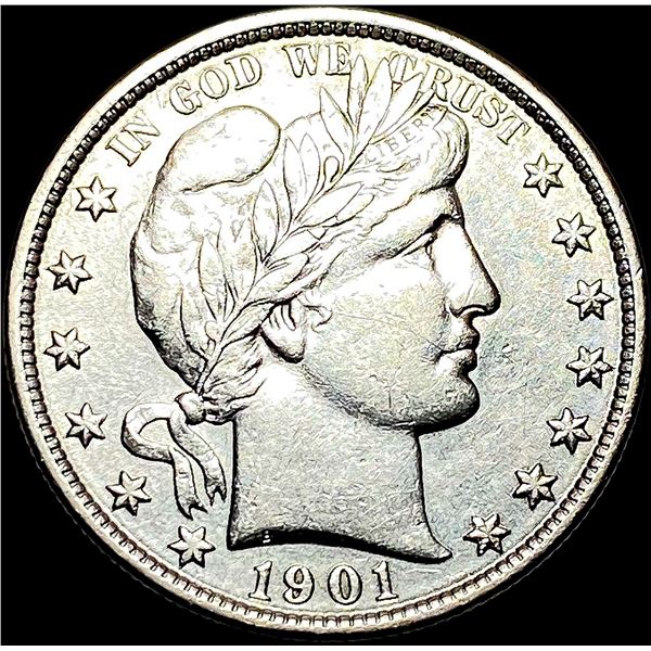 1901 Barber Half Dollar CLOSELY UNCIRCULATED