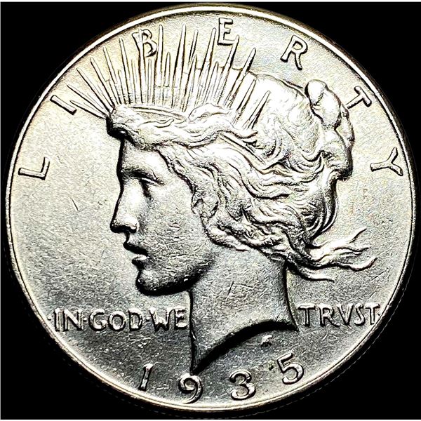 1935 Silver Peace Dollar CLOSELY UNCIRCULATED