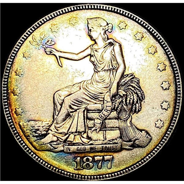 1877-S Silver Trade Dollar LIGHTLY CIRCULATED