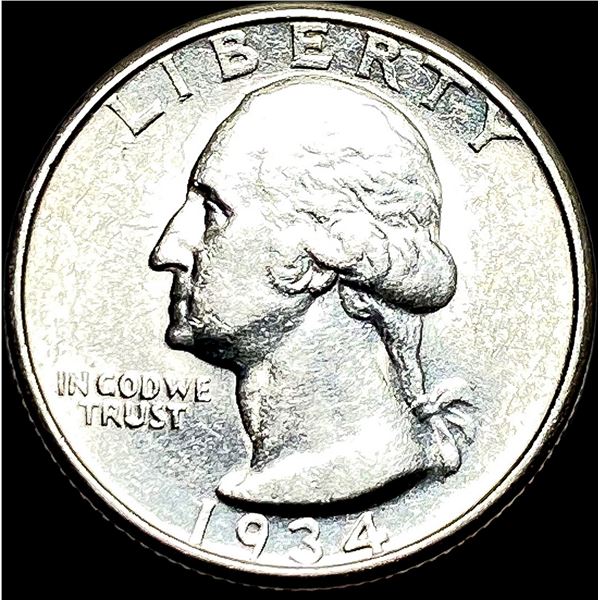 1934-P Silver Washington Quarter CLOSELY UNCIRCULATED