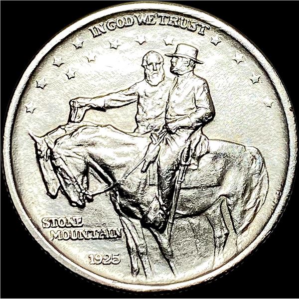 1925 Stone Mountain Silver Half Dollar CLOSELY UNCIRCULATED