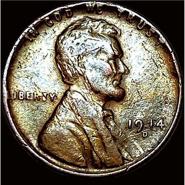 1914-D Lincoln Wheat Cent LIGHTLY CIRCULATED