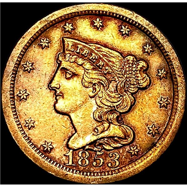 1853 Braided Hair Half Cent CLOSELY UNCIRCULATED