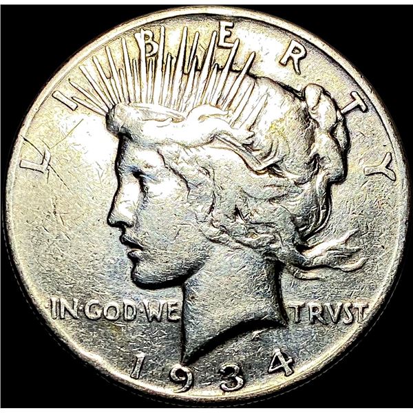 1934 Peace Silver Dollar LIGHTLY CIRCULATED