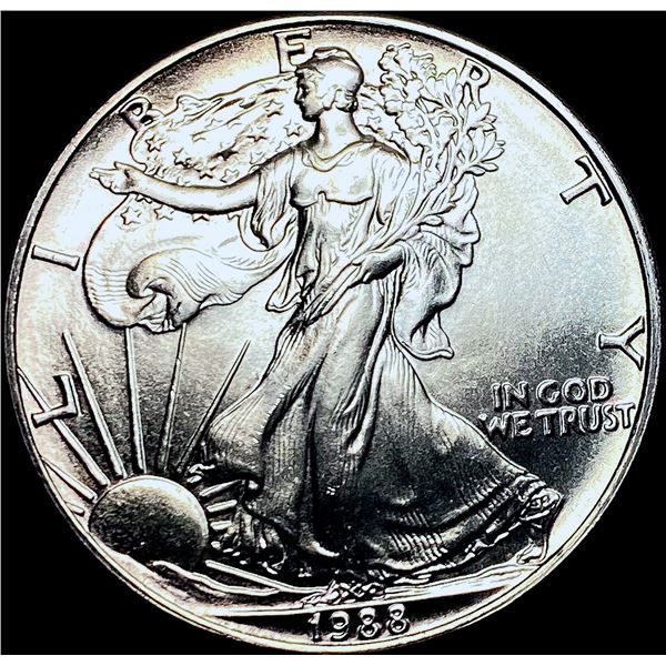 1988 1 oz Silver American Eagle $1 SUPERB GEM BU