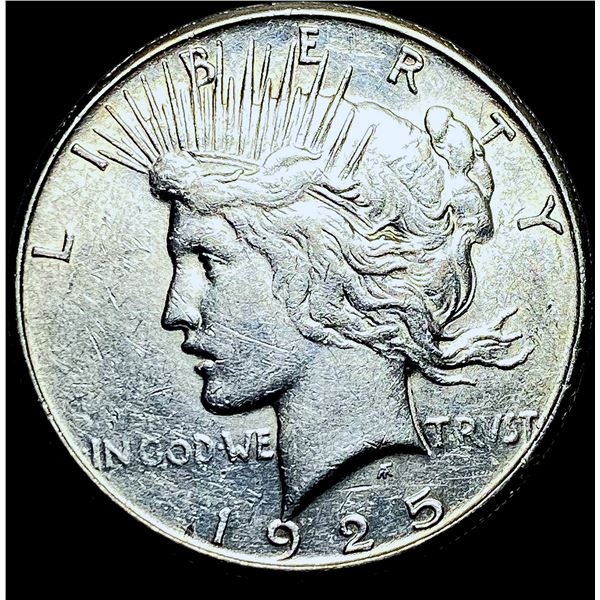 1925 Silver Peace Dollar CHOICE AU