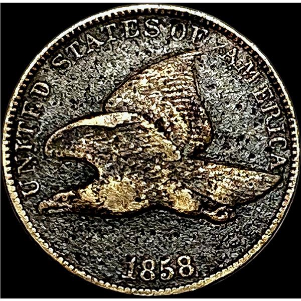 1858 Copper-Nickel Flying Eagle Cent LIGHTLY CIRCULATED