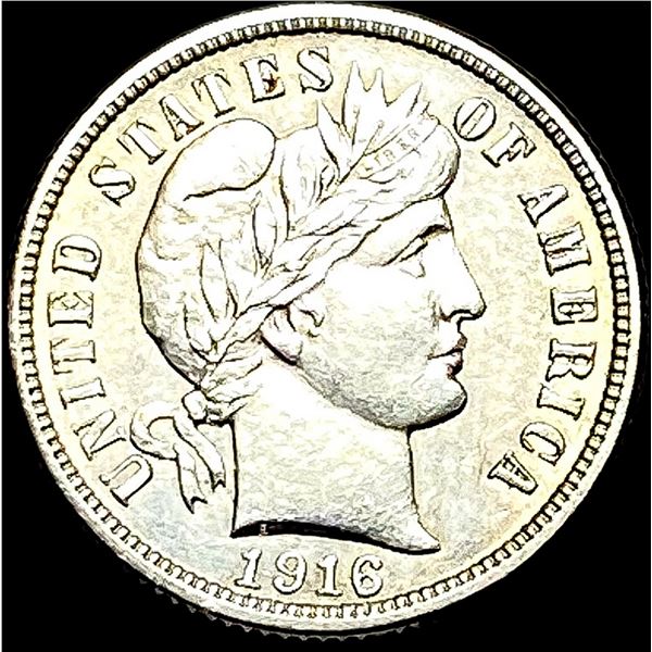 1916 Barber Dime CLOSELY UNCIRCULATED