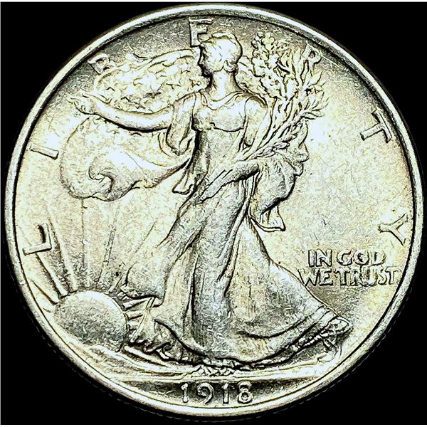 1918 Walking Liberty Half Dollar CHOICE AU