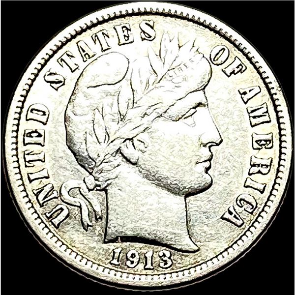 1913 Barber Dime NEARLY UNCIRCULATED