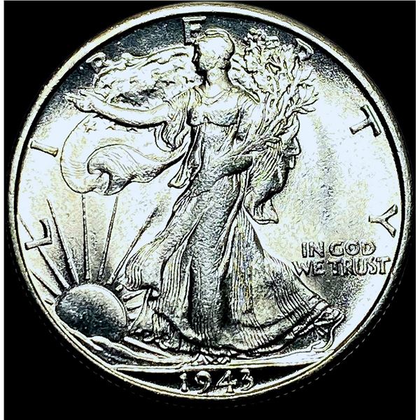 1943-S Silver Walking Liberty Half Dollar CHOICE BU