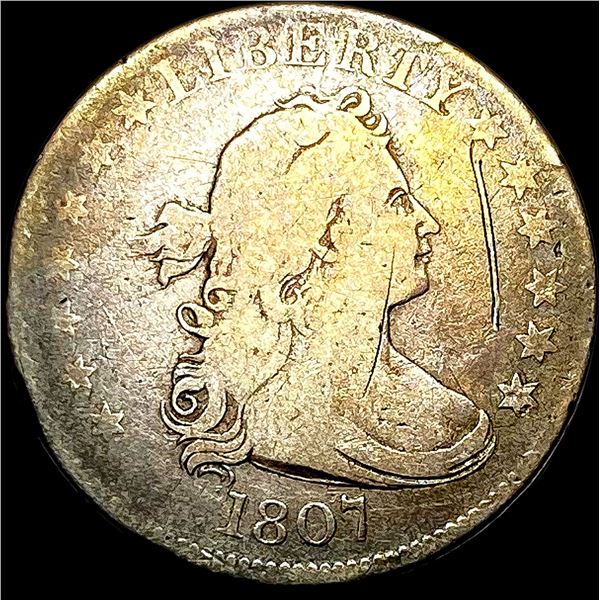 1807 Draped Bust Half Dollar NICELY CIRCULATED