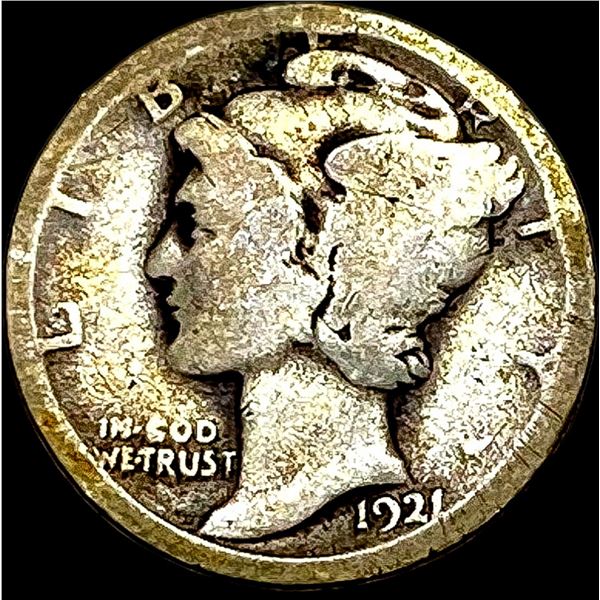 1921 Silver Mercury Dime NICELY CIRCULATED