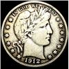 1912 Silver Half Dollar (Barber) LIGHTLY CIRCULATED