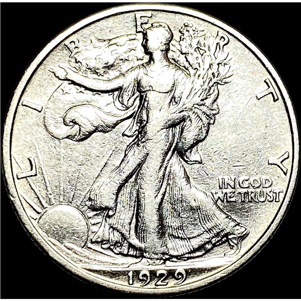 1929-S Silver Walking Liberty Half Dollar CLOSELY UNCIRCULATED