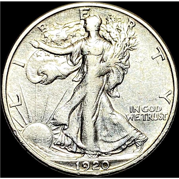 1920-S Silver Walking Liberty Half Dollar NEARLY UNCIRCULATED