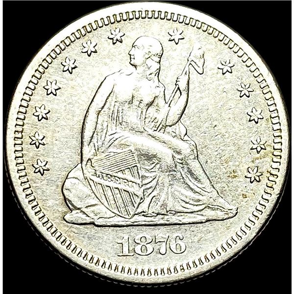 1876-S Silver Seated Liberty Quarter CLOSELY UNCIRCULATED