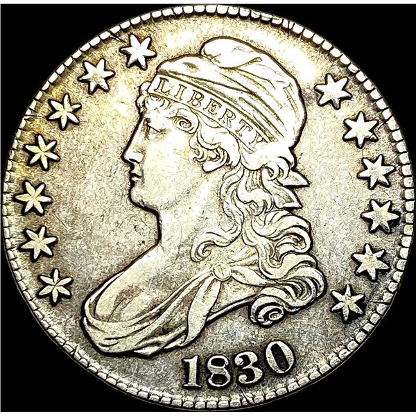 1830 Capped Bust Half Dollar NEARLY UNCIRCULATED