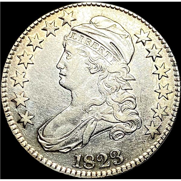 1823 Silver Half Dollar CLOSELY UNCIRCULATED