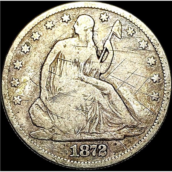 1872-CC Silver Half Dollar NICELY CIRCULATED