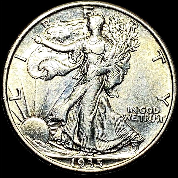1935 Silver Half Dollar Walking Liberty CLOSELY UNCIRCULATED