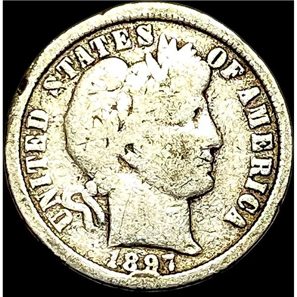 1897-O Silver Barber Dime NICELY CIRCULATED