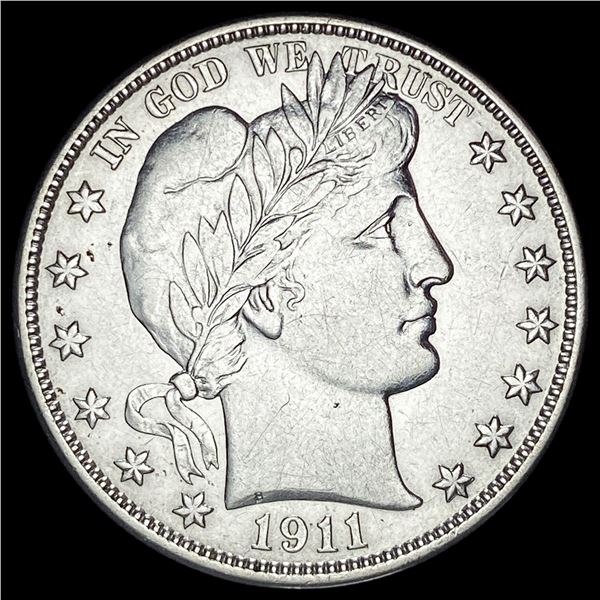 1911-D Silver Barber Half Dollar CLOSELY UNCIRCULATED