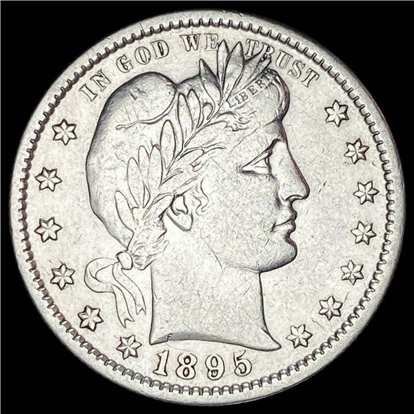 1895-S Silver Barber Quarter NEARLY UNCIRCULATED