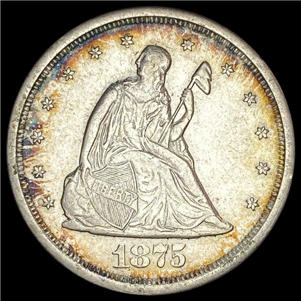 1875-S Silver Twenty Cents CLOSELY UNCIRCULATED