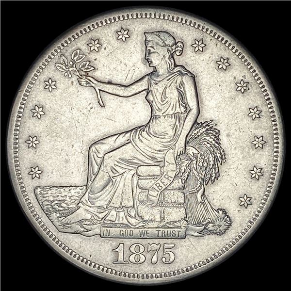 1875-S Silver Trade Dollar LIGHTLY CIRCULATED