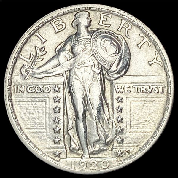 1920 Standing Liberty Silver Quarter CHOICE AU