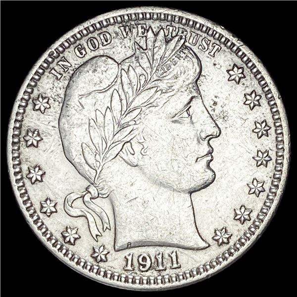 1911-D Silver Barber Quarter CLOSELY UNCIRCULATED